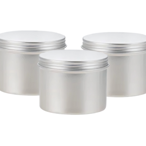 lata cosmetica 120ml lata de plata lata para cremas maquillaje