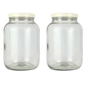 botellón de vidrio, frasco grande de vidrio, envase 3 litros, frasco 3000ml, bollón con tapa blanca, frasco para kombucha, frasco para fermentos, envase vidrio grande, frasco para jugos, frasco vidrio con tapa