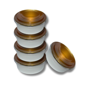 Bowl Pote Polipapel Dorado 1500 ml Tapa PET