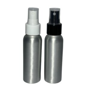 Botella de Aluminio con Spray (color blanco o negro)