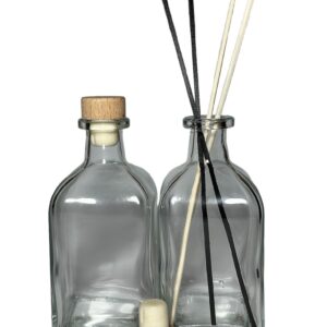 Difusor Botella 250ml vidrio varitas negras o naturales