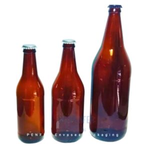 Botella Vidrio Cerveza 330cc, 500cc y 1000cc