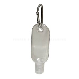 Llavero 30ml con enganche metalico y tapa fliptop