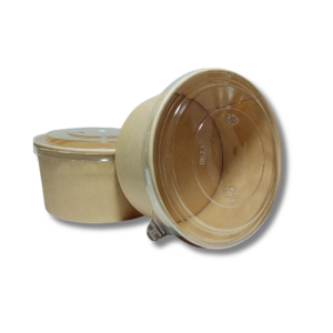 Bowl de polipapel con tapa pet