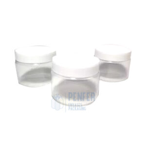 Pote Transparente PVC con Tapa rosca 130 ml