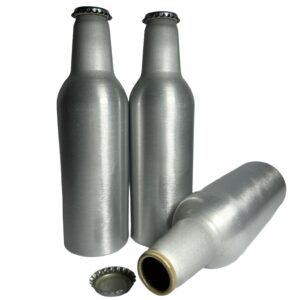 Botella de Aluminio 355ml con Tapa Corona