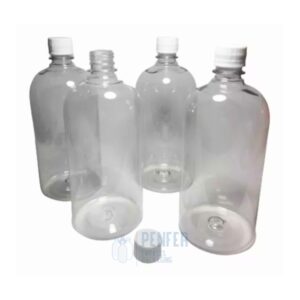 Botella Pet 1 Litro Baja con Tapa Ciega