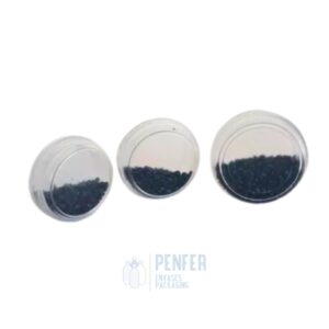 Pote Cosmético Cristal tapa presión 10grs 20grs 30grs