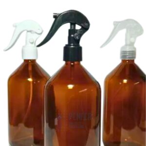 Botella Vidrio Ambar 500 ml con Mini Gatillo