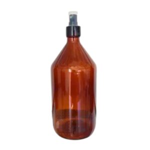 Botella Ambar Vidrio 1000 ml Con Spray