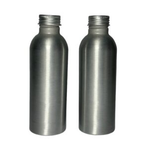 Botella aluminio 160ml con tapa rosca de metal