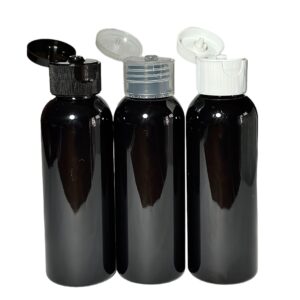 Frasco PET Negro 100 ml c/Flip top