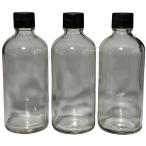 Frasco Vidrio Transparente Tapa Plástica 100ml