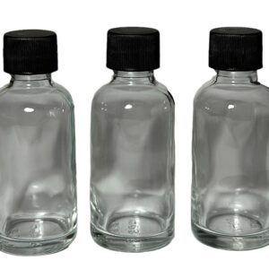 Frasco Vidrio Transparente Tapa Plástica 30ml