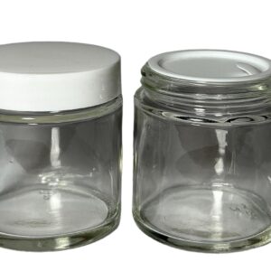 Pote Vidrio con Contratapa Blanca 100grs