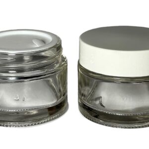 Pote Vidrio con Contratapa Blanca 50grs