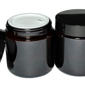 Pote vidrio Ambar c/contratapa 100grs