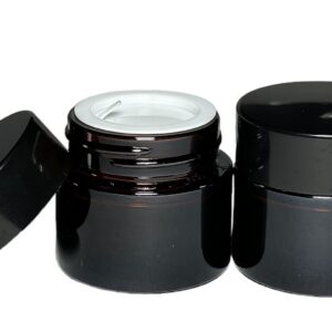 Pote vidrio Ambar c/contratapa 10grs