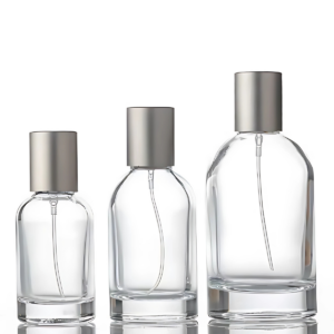 frasco perfume con spray plateado cilindrico100ml 50ml 30ml con tapa