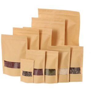 Bolsas Ziploc con visor color Kraft (5 tamaños)