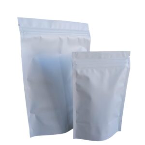 Bolsa Aluminio Ziploc Color Blanco Satinado (4 tamaños)