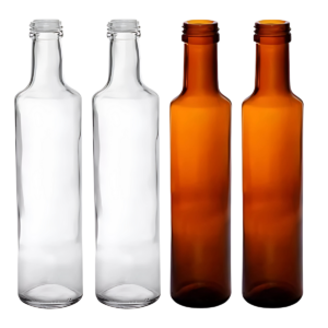 botella para aceite transparente ámbar ambar 250ml 500ml