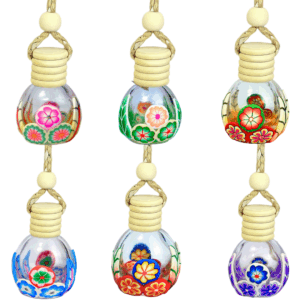 Aromatizante de Vidrio para Auto | 6 Diseños Disponibles | 12ml