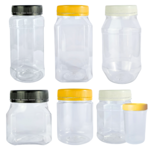 pote miel potes para miel pote plastuco PET tapa amarilla negra blanca