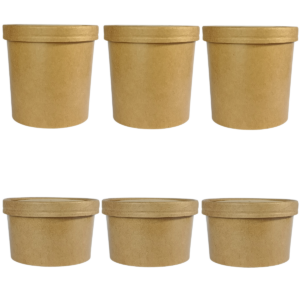 bowl pote polipapel 750ml kraft con tapa