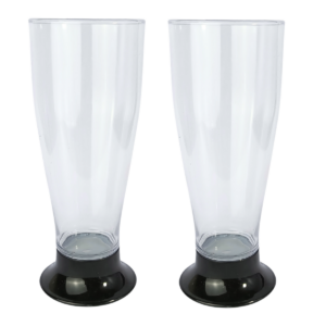 copa acrílico alta base negra 300ml 325ml helado jugos bebidas irrompible vaso