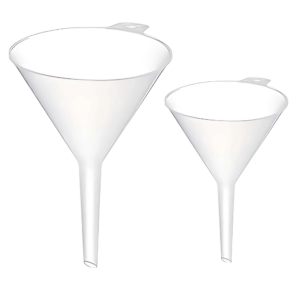 embudo 75mm 40mm embudos plástico transparente