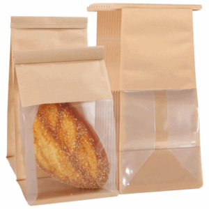 bolsa para pan, bolsa con visor amplio, bolsa panadería, packaging pan artesanal, bolsa resistente a grasa, bolsa resistente al agua, bolsa con base plana, bolsa con fuelle, bolsa con tira plegable, bolsa para donuts, bolsa para galletitas, bolsa para bizcochos, presentación para panadería
