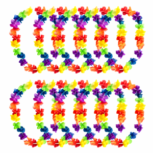 collar hawaiano, collar de flores hawaiano, collar flores multicolor, collar hawaiano pack 10, collares para fiestas, cotillón hawaiano, collar para fiestas temáticas, collar de flores para cumpleaños, accesorios hawaianos, collar floral cotillón, collares multicolores fiesta