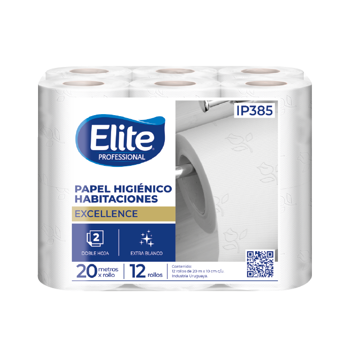 papel higiénico Elite, papel higiénico Elite 20 metros, papel higiénico Elite doble hoja, papel higiénico Elite 12 rollos, papel higiénico blanco, papel higiénico alta calidad, papel higiénico suave y resistente, papel higiénico doméstico, papel higiénico para hogar, papel higiénico para oficina, papel higiénico 20m doble hoja, papel higiénico gramaje 30, papel higiénico blancura 90%, papel higiénico pack x12, papel higiénico Elite IP385, IP385 papel higiénico Elite