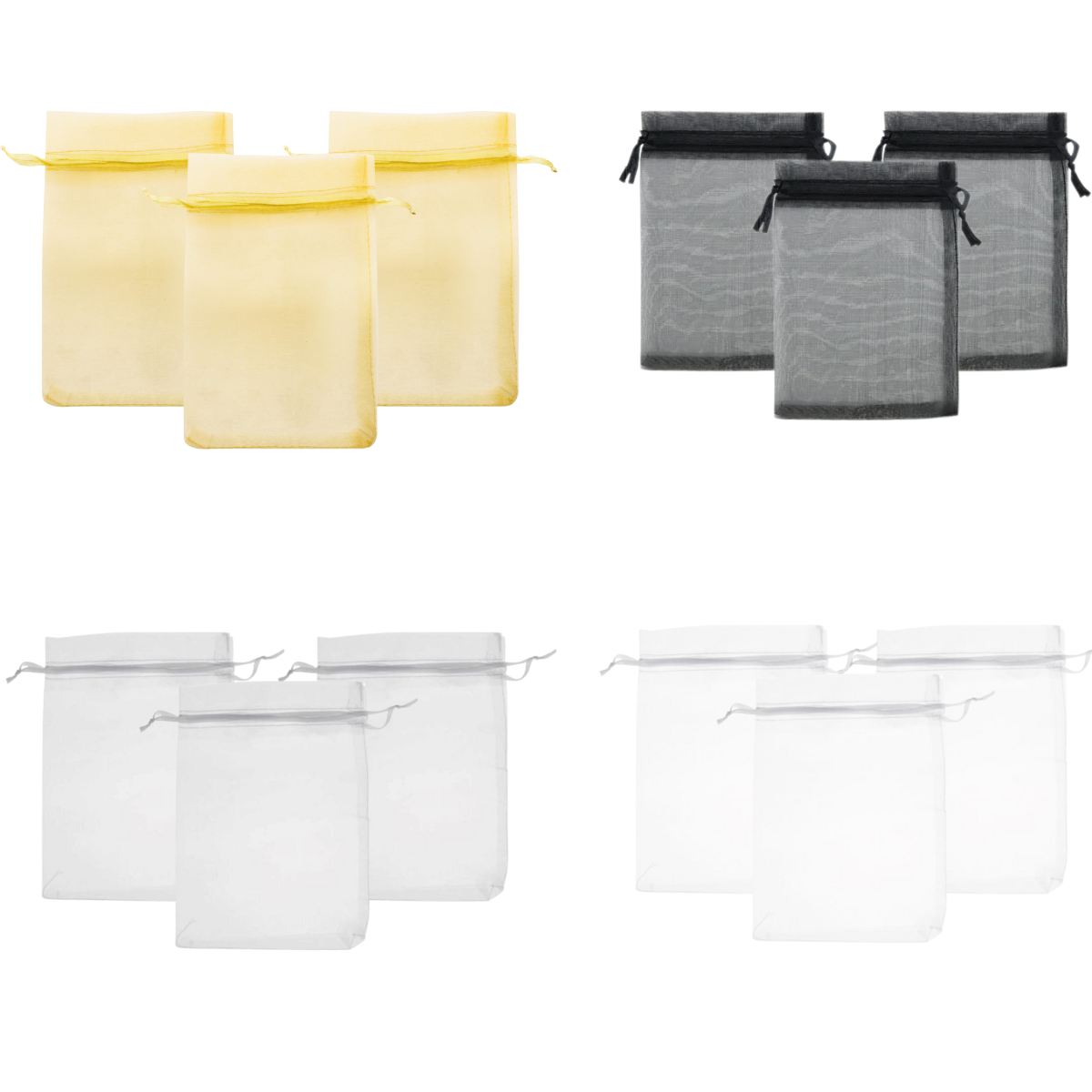 Bolsitas Bolsa Organza | 7 tamaños | 4 Colores - 1
