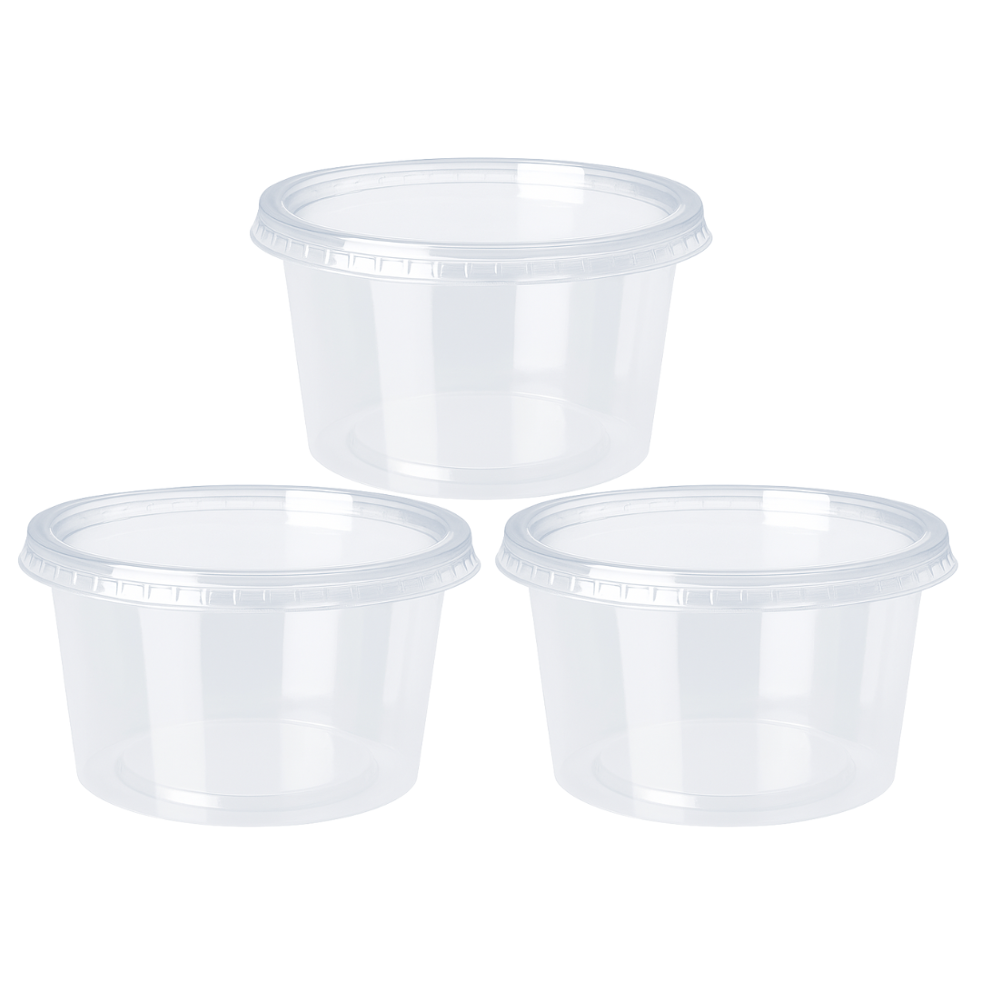 Pote Plástico PP 250ml | Ideal Alimentos | Libre BPA | x25 Unidades - 1