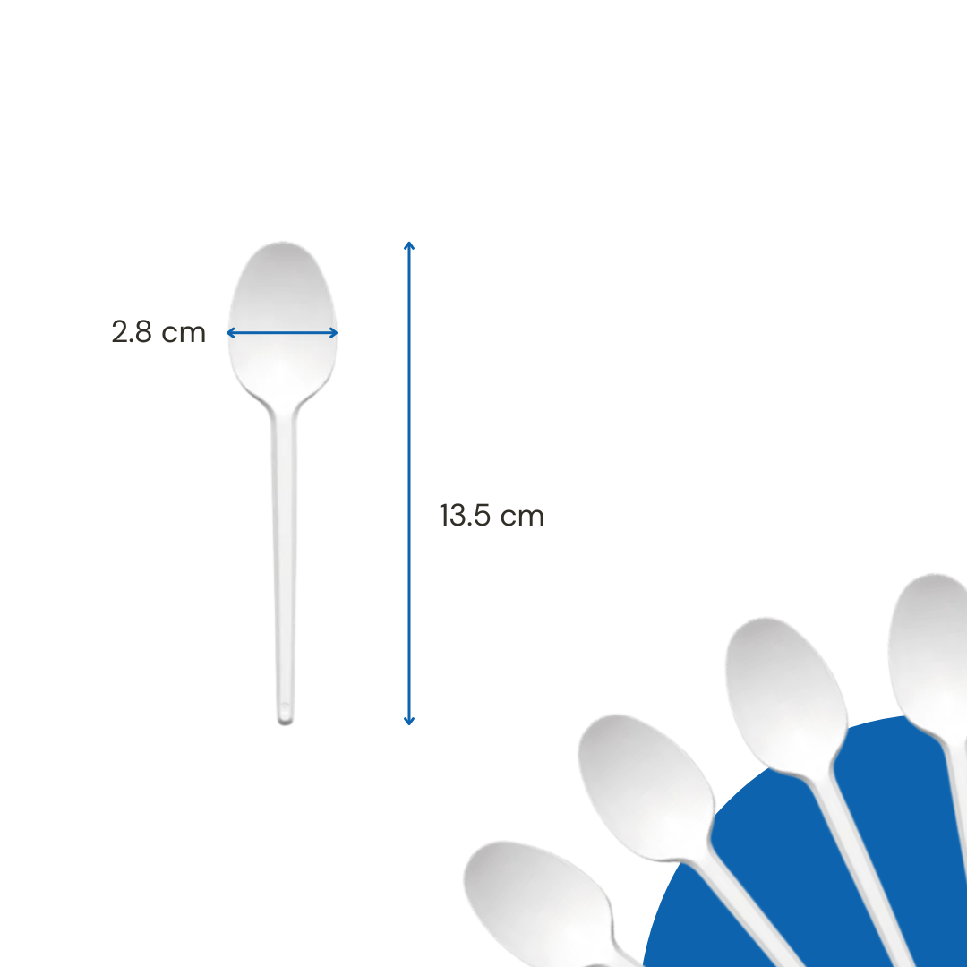 Cucharita Cuchara Plástica Descartable | Dos Tamaños | Pack x100 - 2