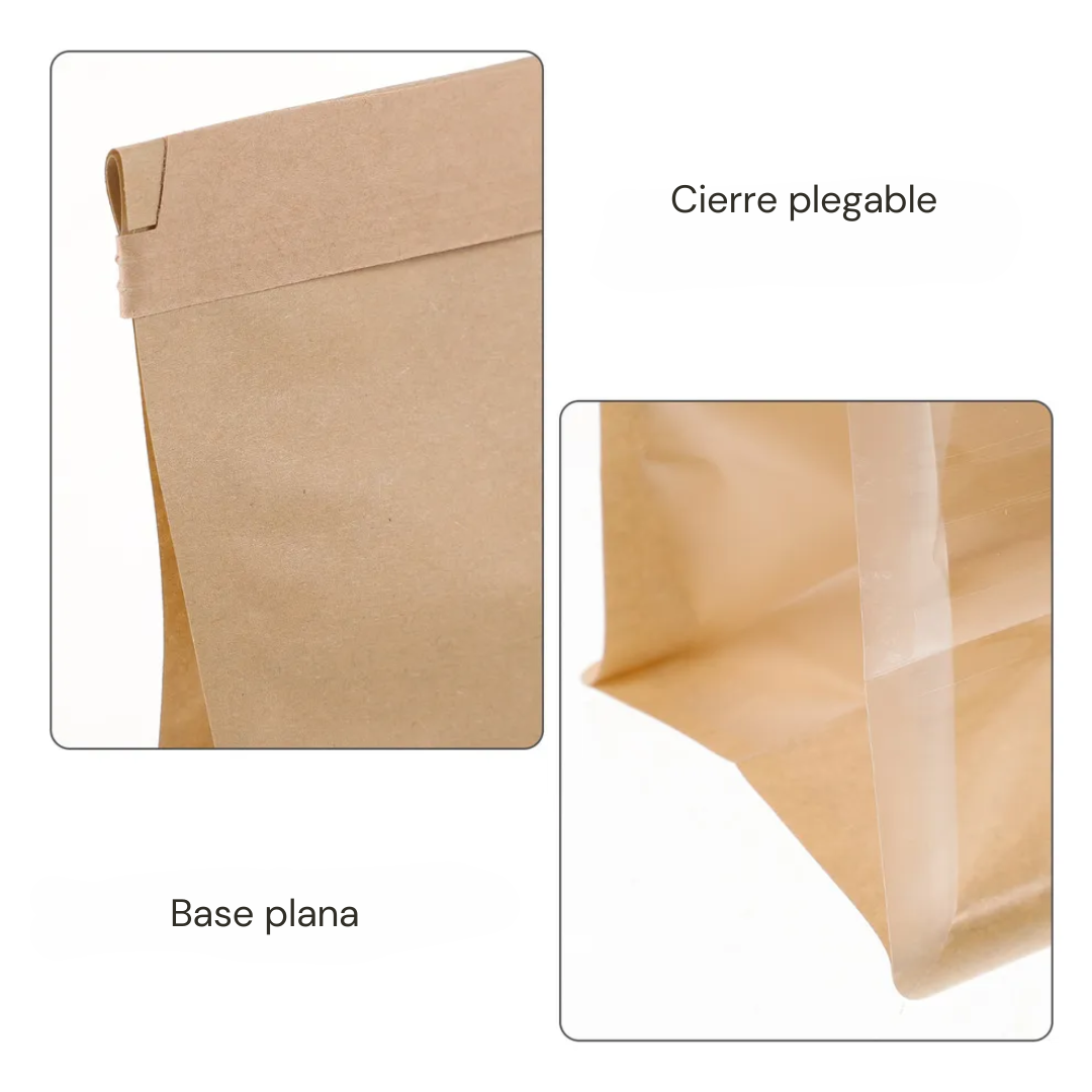 Bolsa Para Pan Con Visor Y Cierre Plegable Kraft | 26x16x13 - 2