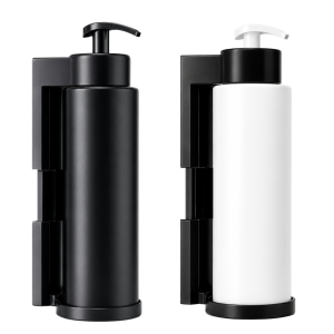 Kit Dispensador de Jabón de Pared 500ml #1 | Negro y Blanco