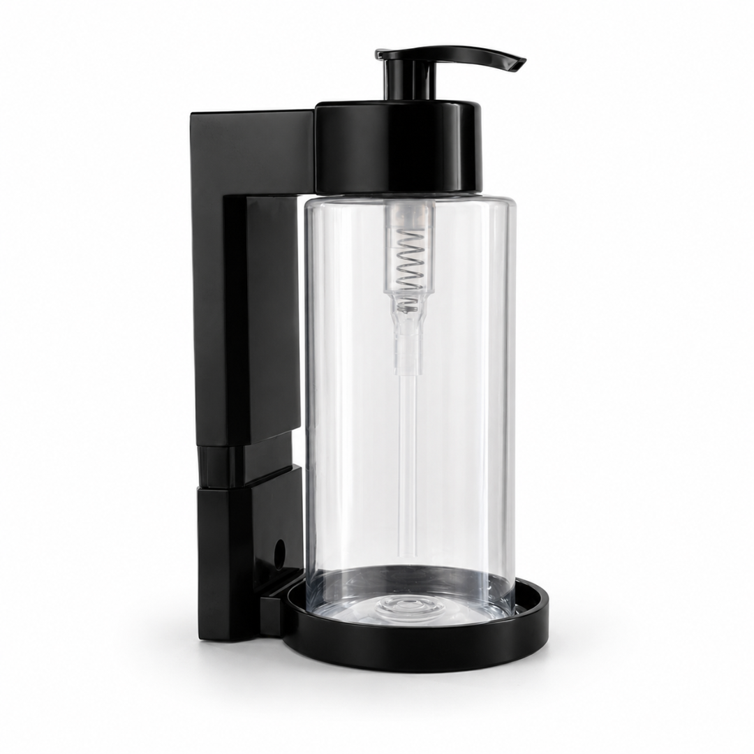 Kit Dispensador de Jabón de Pared 300ml #2 | Botella Transparente