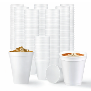 Vaso Espuma Bebidas Calientes o Frías | Con o Sin Tapa | Dos Tamaños Disponibles