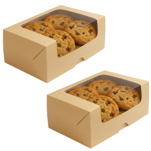 Caja Con Visor Amplio | 15x10.5x6 | Ideal Cookies, Macaroons, Masitas