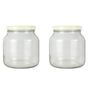 Bollón Vidrio Gigante | 1500ml | Tapa Blanca