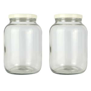 Bollón Vidrio Gigante | 3000ml | Tapa Blanca
