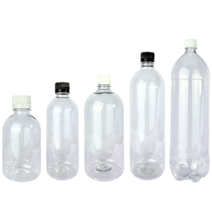 Botella PET Transparente | Con Tapa Ciega Precintada | 5 Tamaños Disponibles