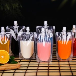 Bolsa Transparente c/boquilla Ideal bebidas. (5 tamaños)